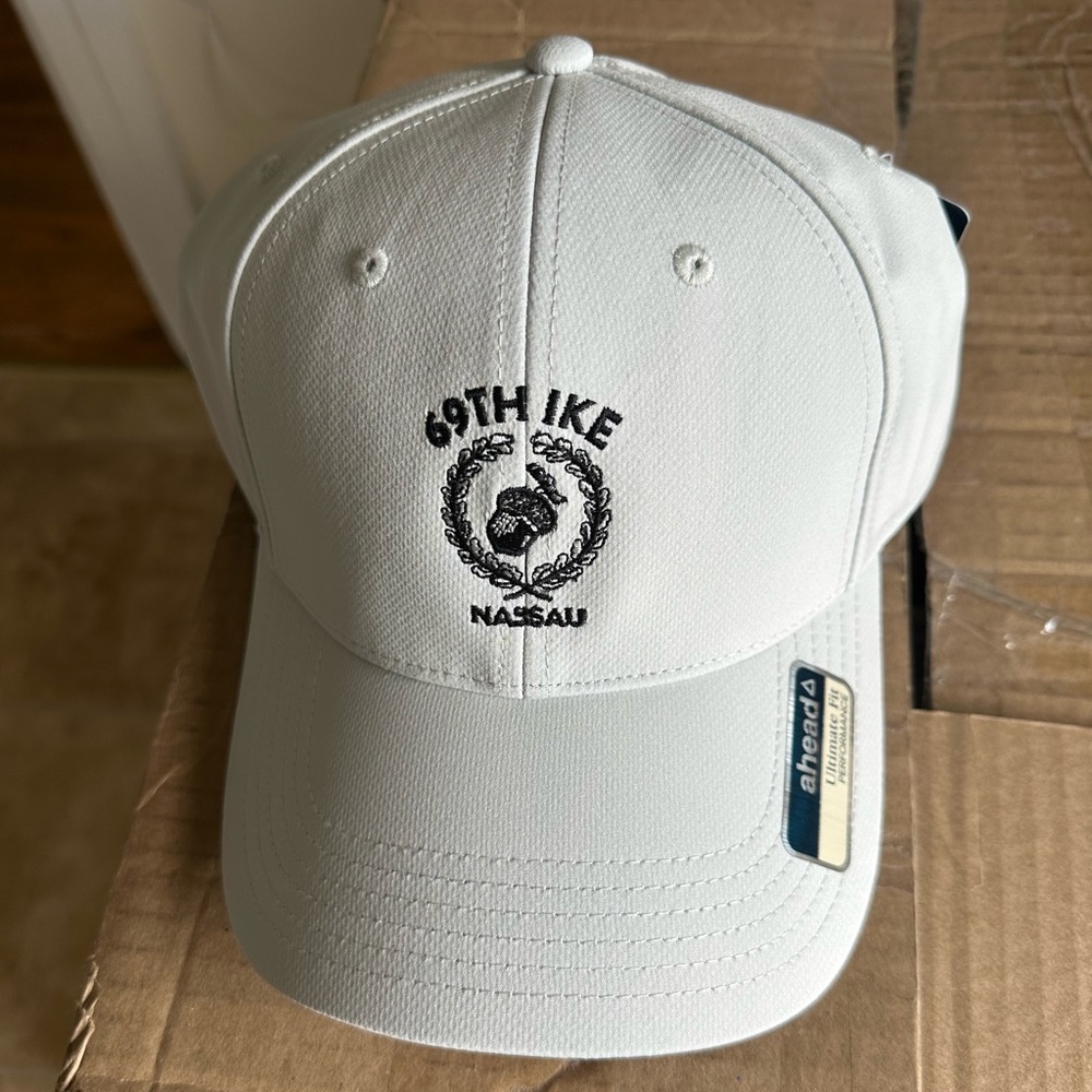 New White - MGA Metropolitan Golf Association 69th IKE Adjustable Ahead Hat Cap